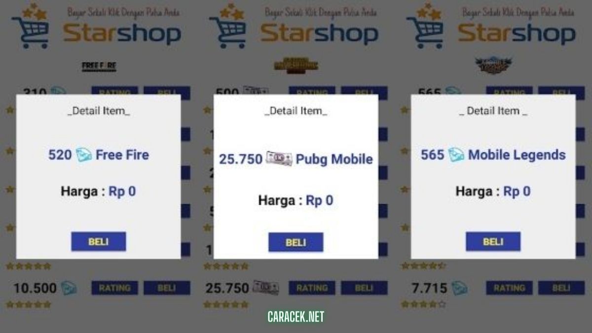 Star Shop Topup Diamond
