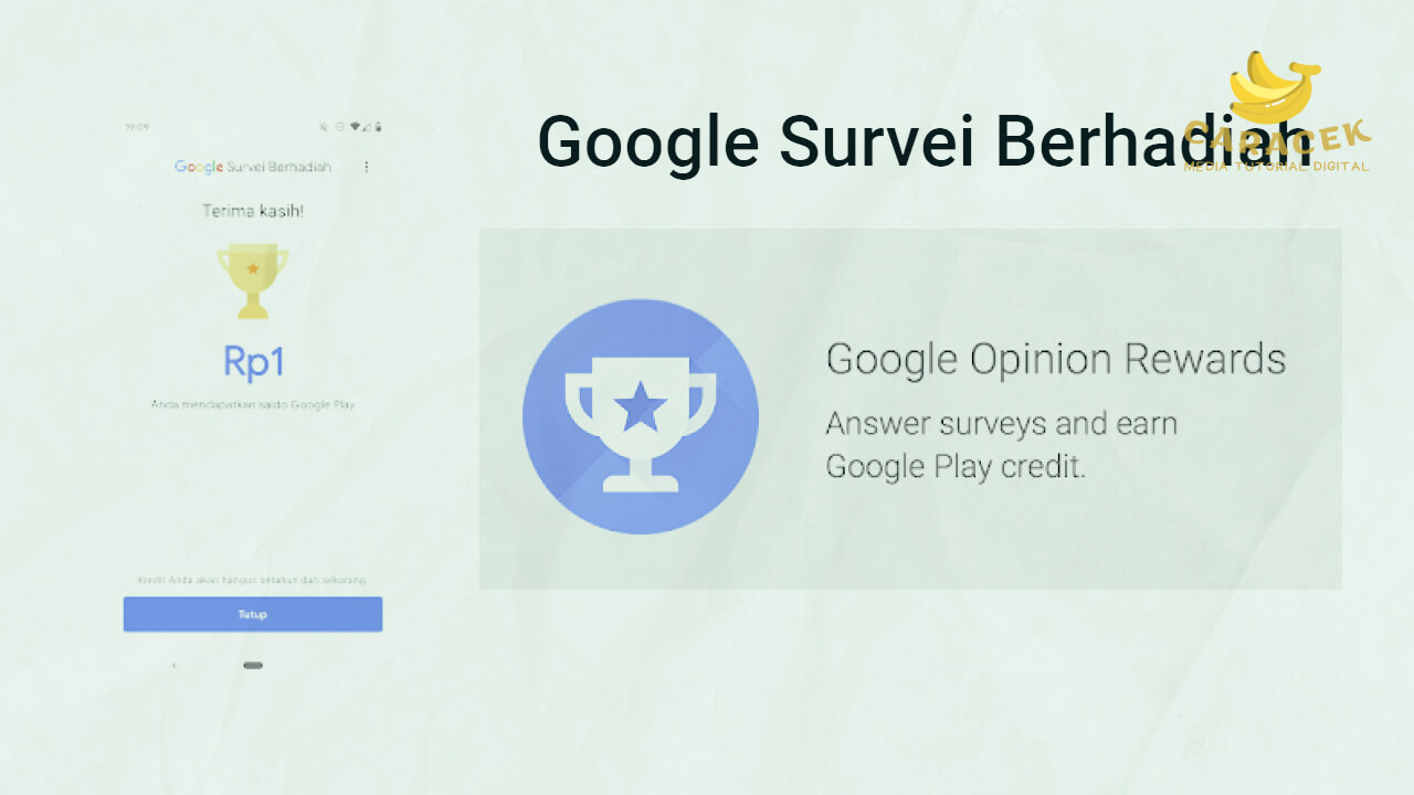 Aplikasi Penghasil Dana Google Opinion Reward 