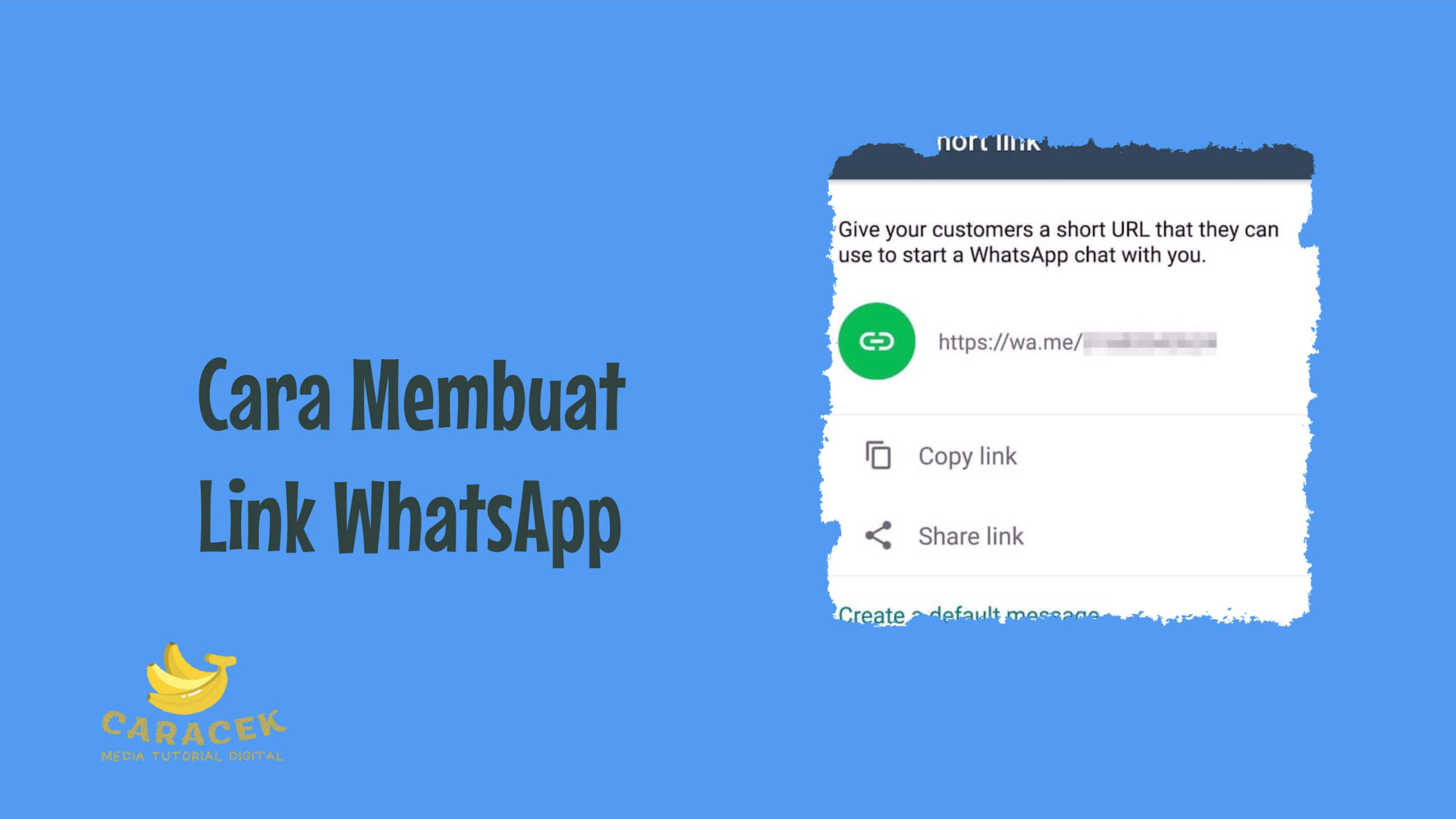cara membuat link WhatsApp