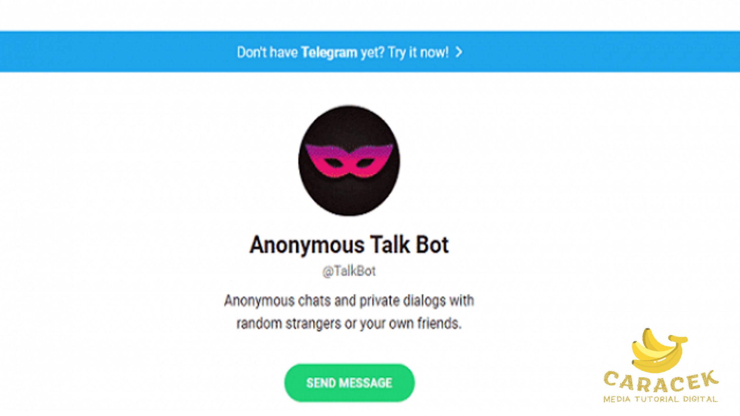 Chat Anonymous di Telegram