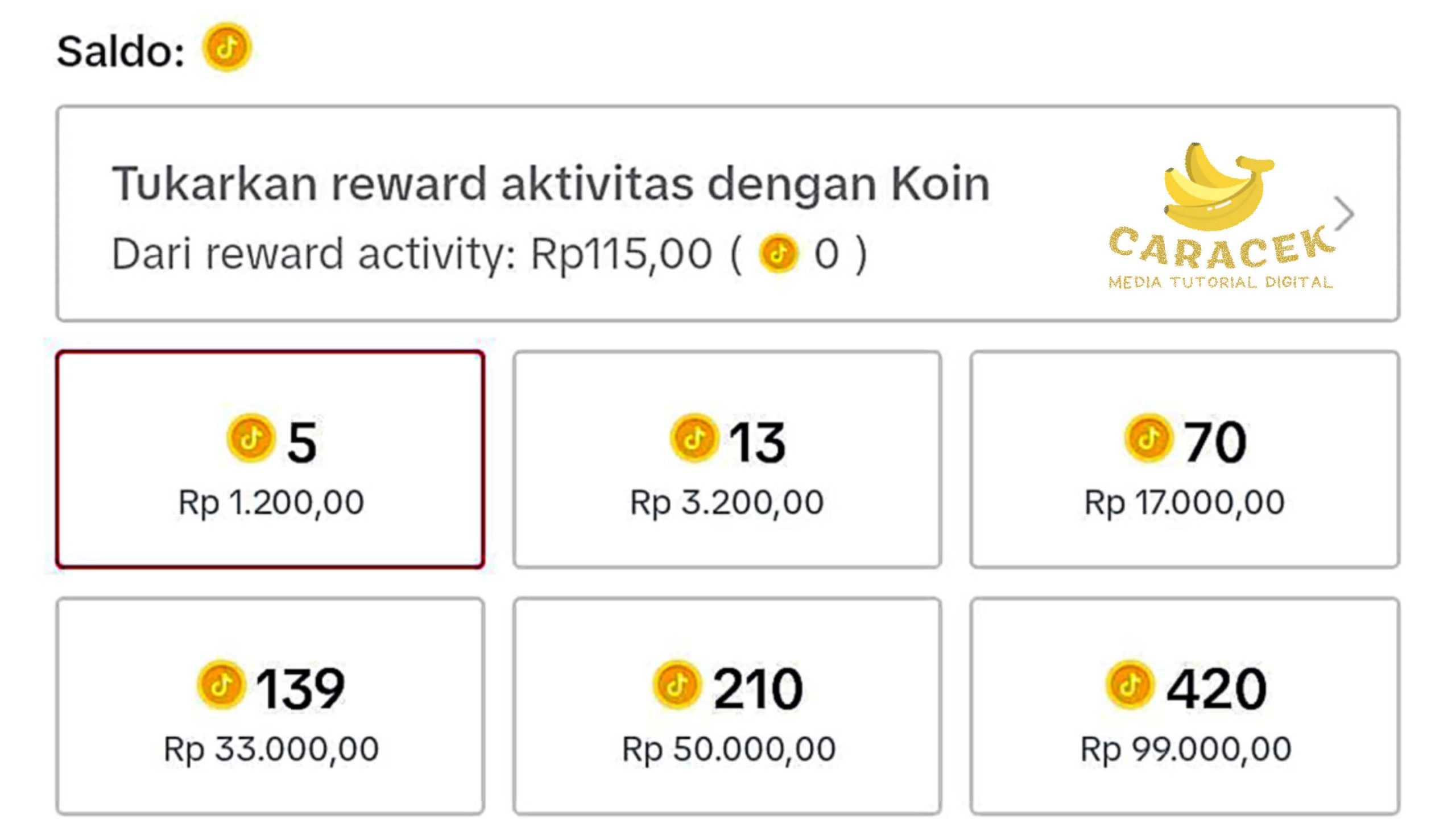 Cara Cairkan Koin TikTok