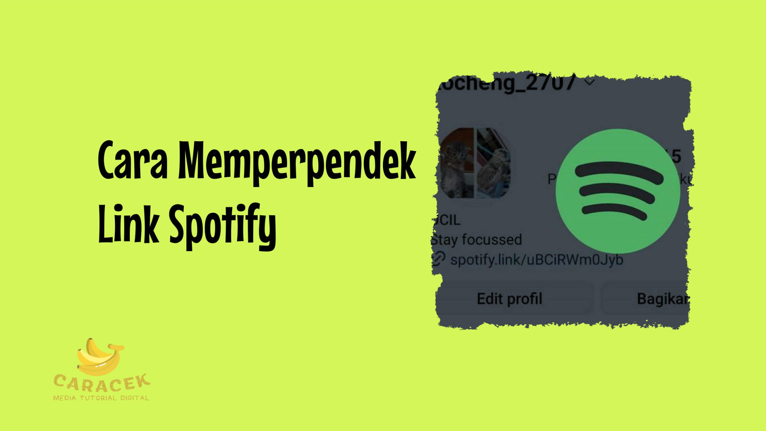Cara memperpendek link Spotify